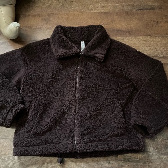 Lululemon Cinchable Fleece Zip-Up Size 8 - Picture 2 of 3